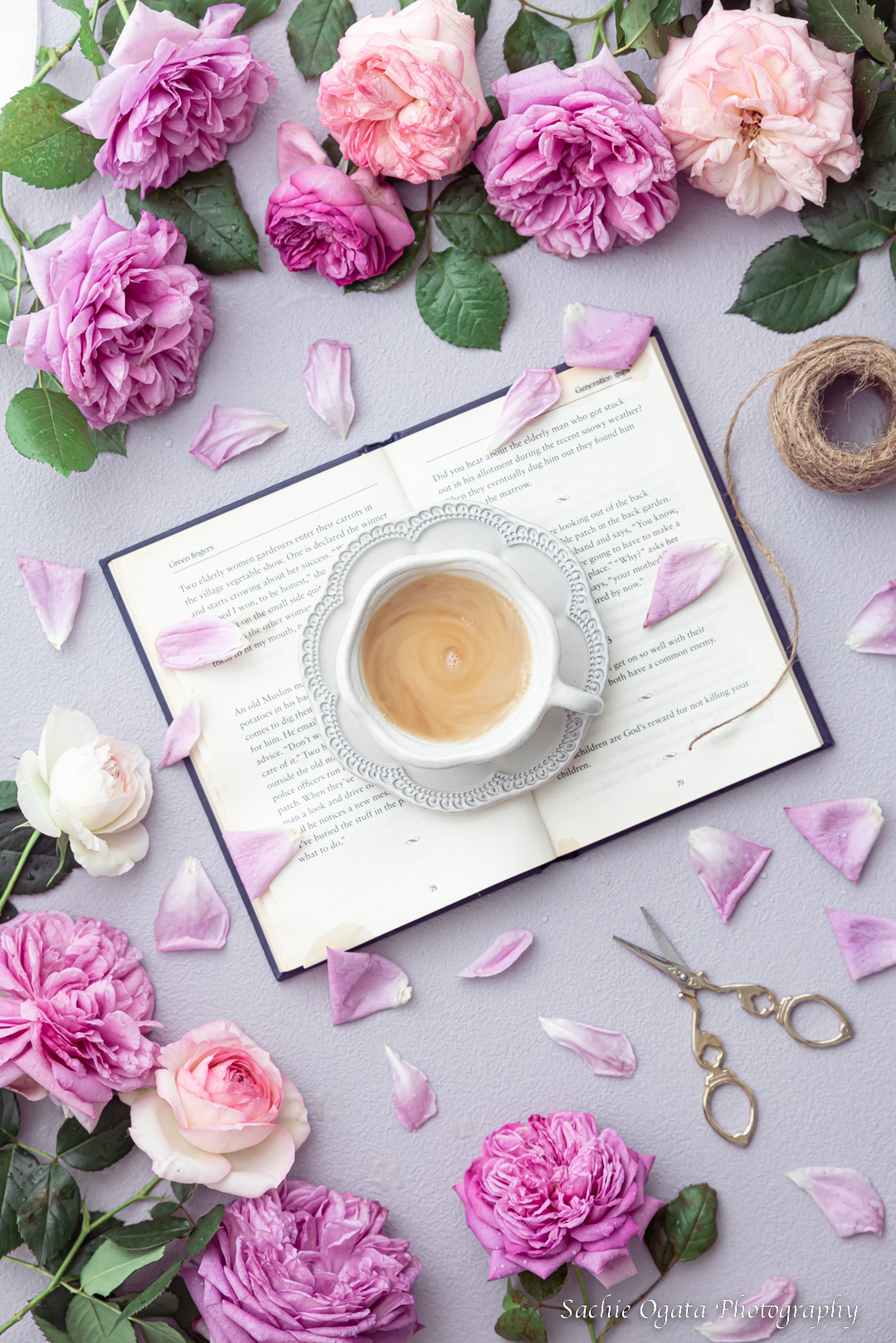 ローズ コーヒー フラットレイ